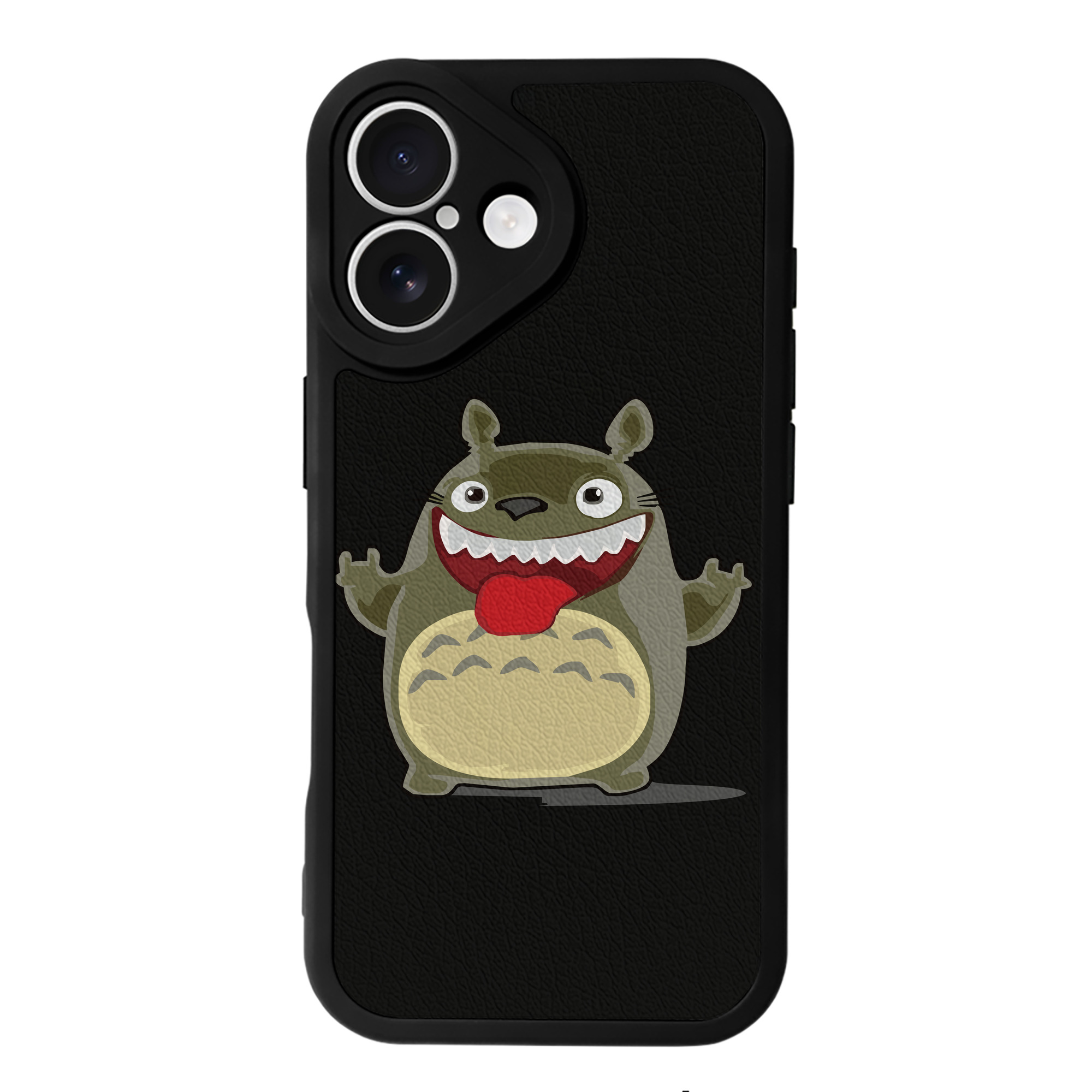 （画像用） となりのトトロ 草壁メイ 草壁サツキ My Neighbor Totoro Satsuki Kusakabe Mei Kusakabe 【iPhone 16シリーズ対応】シリコンスマホケース（レザー調） 材質：シリコン